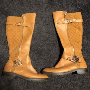 Tall tan MK boots